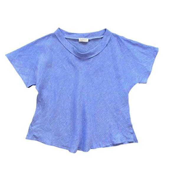 Cento Lino Italian around Neck Linen Top - M - Picture 1 of 4